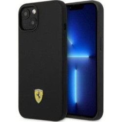 Ferrari Silicone Metal Logo MagSafe - Etui iPhone 14 Plus (czarny)'