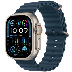 Apple Watch Ultra 2 GPS + Cellular, 49mm Titanium Case with Blue Ocean Band'