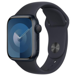 Apple Watch Series 9 GPS 41mm Midnight Aluminium Case with Midnight Sport Band - S/M'