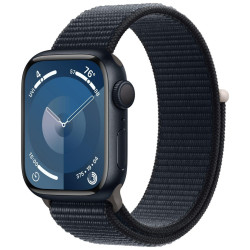 Apple Watch Series 9 GPS 45mm Midnight Aluminium Case with Midnight Sport Loop'