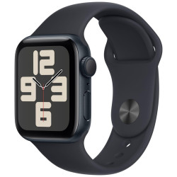 Apple Watch SE GPS 40mm Midnight Aluminium Case with Midnight Sport Band - S/M'