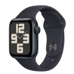 Apple Watch SE GPS 40mm Midnight Aluminium Case with Midnight Sport Band - M/L'