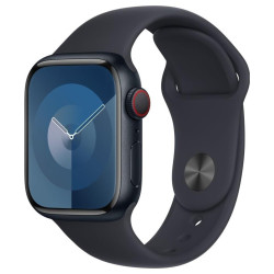Apple Watch Series 9 GPS + Cellular 45mm Midnight Aluminium Case with Midnight Sport Band - M/L'