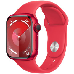 Apple Watch 9 GPS 45mm aluminium (Product) RED | Czerwony pasek sportowy S/M'