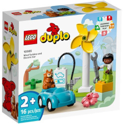 LEGO DUPLO Town 10985 Turbina wiatrowa i samochód elektryczny'
