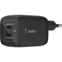 Belkin 65W 2x USB-C GaN z PPS, czarny'