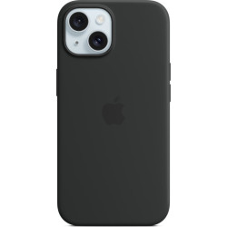 Apple iPhone 15 Silicone Case with MagSafe black'