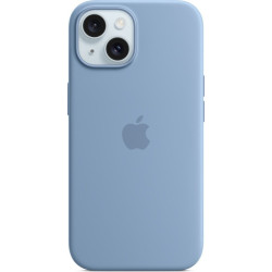 Apple iPhone 15 Silicone Case with MagSafe winter blue'