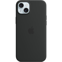 Apple iPhone 15 Plus Silicone Case with MagSafe black'