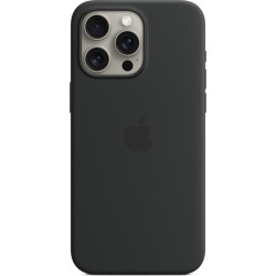 Apple iPhone 15 Pro Max Silicone Case with MagSafe black'