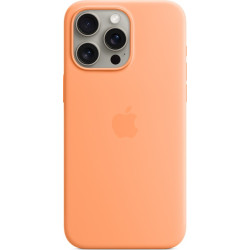 Apple iPhone 15 Pro Max Silicone Case with MagSafe orange'