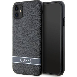 Guess 4G Printed Stripe do iPhone 11 / iPhone XR (szary)'