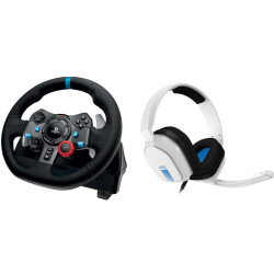 Logitech G29 Wheel + Astro A10 PS4 Headset White'