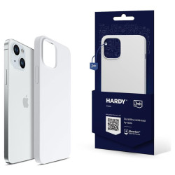 Apple iPhone 15 - 3mk Hardy Silicone MagCase (biało-srebrny)'