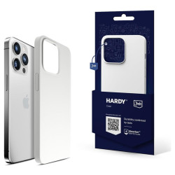 Apple iPhone 15 Pro Max - 3mk Hardy Silicone MagCase (biało-srebrny)'