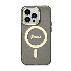 Guess Glitter Gold MagSafe iPhone 11 (Czarny)'