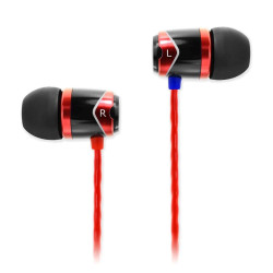 SoundMagic E10 czerwone - słuchawki przewodowe'