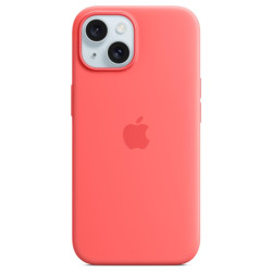 Apple iPhone 15 Silicone Case with MagSafe guava'