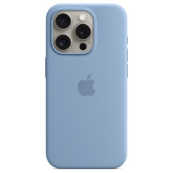 Apple iPhone 15 Pro Silicone Case with MagSafe winter blue'
