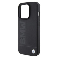 BMW Leather Hot Stamp MagSafe iPhone 15 Pro Max (Czarny)'