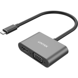 UNITEK ADAPTER USB-C - HDMI 4K  VGA FULLHD M/F'
