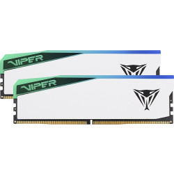 Pamięć - Patriot Viper Elite RGB 64GB [2x32GB 6200MHz DDR5 CL42 DIMM] biała'