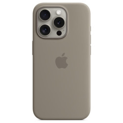Apple iPhone 15 Pro Silicone Case with MagSafe clay'