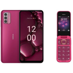 Smartfon Nokia G42 5G 6/128GB Różowy + Nokia 2660 TA-1469 Różowy'