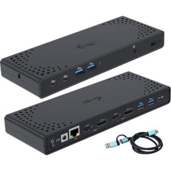 Replikator - i-tec USB 3.0 / USB-C 2x 4K 1x 5K Dual Display Gen.2 2x DP 2x HDMI LAN Audio Power Delivery 100W'