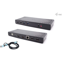 Replikator - i-tec USB 3.0 / USB-C / Thunderbolt 2x HDMI Dual Display LAN Audio Power Delivery 85W'