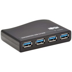 Eaton Tripp Lite 4-Port USB-A Mini Hub - USB 3.2 Gen 1, International Plug Adapters'