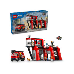 LEGO City 60414 Remiza strażacka z wozem strażackim'