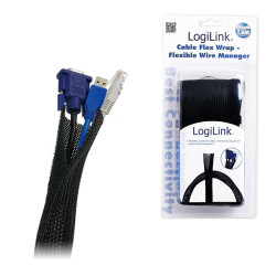 LogiLink elastyczny czarny'