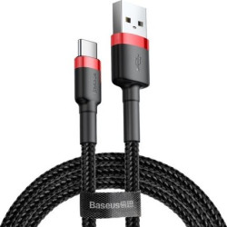 Baseus Cafule USB do USB-C 2A 3m (czerwono-czarny)'