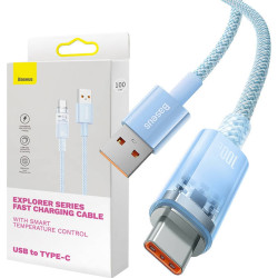 Baseus USB do USB-C 6A,1m (Niebieski)'