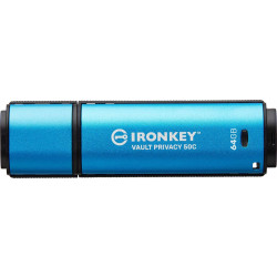 Kingston IronKey Vault Privacy 50C 64GB USB-C 256bit AES Encrypted'