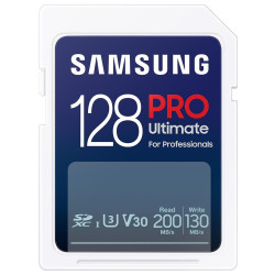 Samsung PRO Ultimate SDXC 128GB UHS-I U3 [Zapis 130MB/s Odczyt 200MB/s]'
