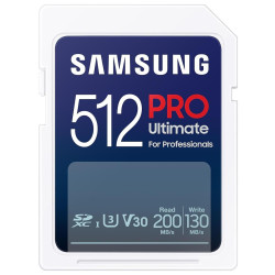 Samsung PRO Ultimate SDXC 512GB UHS-I U3 [Zapis 130MB/s Odczyt 200MB/s]'