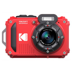 Aparat fotograficzny - Kodak WPZ2 waterproof set czerwony (karta 16GB + dodatkowa bateria)'