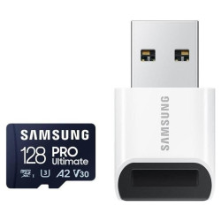 Samsung Ultimate microSDXC 128GB UHS-I U3 [Zapis 130MB/s Odczyt 200MB/s] + czytnik'