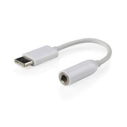 Adapter GEMBIRD CCA-UC3.5F-01-W (USB typu C M - Mini Jack F; 0 15m; kolor biały)'