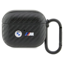 BMW Carbon Double Metal Logo - Etui AirPods 3 (Czarny)'