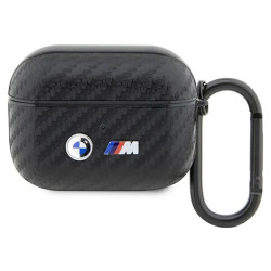 BMW Carbon Double Metal Logo - Etui AirPods Pro (Czarny)'
