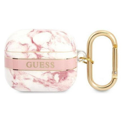 Guess Marble Strap -Etui Airpods 3 (Pink)'
