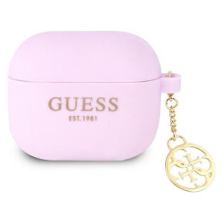 Guess 4G Charms Silicone Case- Etui AirPods 3 (Purple)'