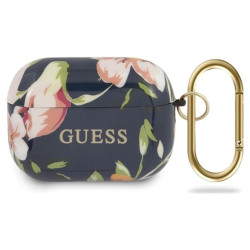 Guess Flower Collection N3 - Etui Airpods Pro (Blue)'