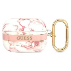 Guess Marble Strap - Etui Airpods Pro (Pink)'