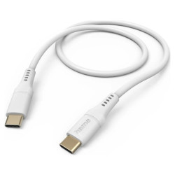 Hama Flexible, USB-C - USB-C, 1,5m biały'