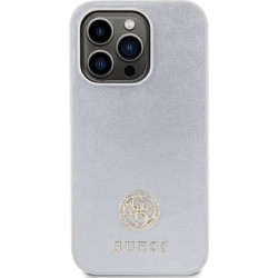 Guess 4G Strass Metal Logo - Etui iPhone 15 Pro (srebrny)'