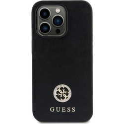 Guess 4G Strass Metal Logo - Etui iPhone 15 (czarny)'
